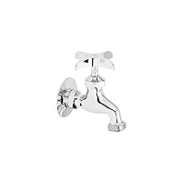 Elkay LK69CH Commercial Service/Utility Single Hole Wall Mount Faucet with Hose End, Chrome
