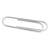 Personalized Strong Simple Plain Paper Clip, Horseshoe, Golf Money Clip Card Holder For Men Teens Father .925 Sterling Silver Customizable