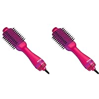 Bed Head One Step Volumizer and Hair Dryer | Dry, Straighten, Texture, Style in One Step (Pink) (Pack of 2)