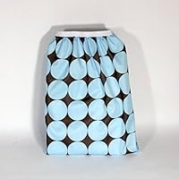 Diaper Pail Liners - Blue Polka Dot Trash Can, 13 Gallon Capacity, Made in USA