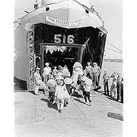 Vietnam War Refugees Board LST 516 Navy 11x14 Photograph Photo Print