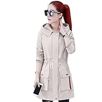Trench Coat for Women Jackets Clothes Spring and Autumn Korean Double-Breasted Belted Lady Cloak