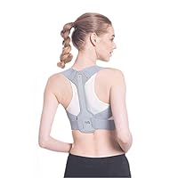 Posture Corrector for Men & Women - Adjustable Shoulder Posture Brace - Adjustable Upper Back Brace - Invisible Thoracic Back Brace for Hunching (L)