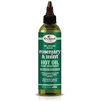 Rosemary and Mint Hot Oil Hair Treatment with Biotin 8 oz. - Hot Oil Treatment for Dry and Damaged Hair made with Natural Rosemary Oil for Hair Growth