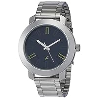 Men's Casual Analog Navy Dial Watch Blue
