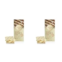 Venchi White Chocolate with Pistachios and Salted Nuts (Pack of 2)