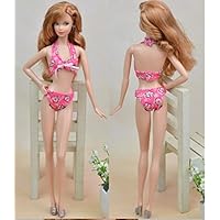 Pink Bikini top Pant Swimwear Clothes for 12 inch Doll