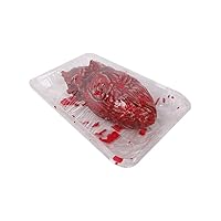 Horror Bloody Heart Fake Broken Severed Heart Halloween Party Prank Props with Dish