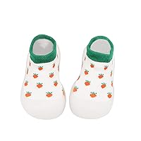 Rubber Shoes Kids, Infant Toddler Indoor Fruit Cute First Walkers Casual Baby Elastic Socks Shoes