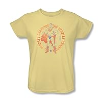 Superman - Womens Peoples Champion T-Shirt in Banana