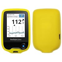 Premium Silicone Soft Case for Freestyle Libre 3/ Freestyle Libre 2 (Continuous Glucose Monitor) (Yellow)