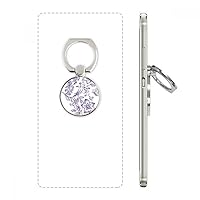 Lilac Decorative Classic Pattern Cell Phone Ring Stand Holder Bracket Universal Smartphones Support Gift