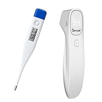 [Value Bundle] Berrcom Digital Thermometer DT007 & Berrcom Non Contact Infrared Thermometer for Adults and Kids JXB311