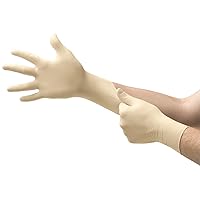 Diamond Grip MF-300 Disposable Gloves in Latex Multi-Purpose, Powder Free Glove in Natural Rubber for Exam
