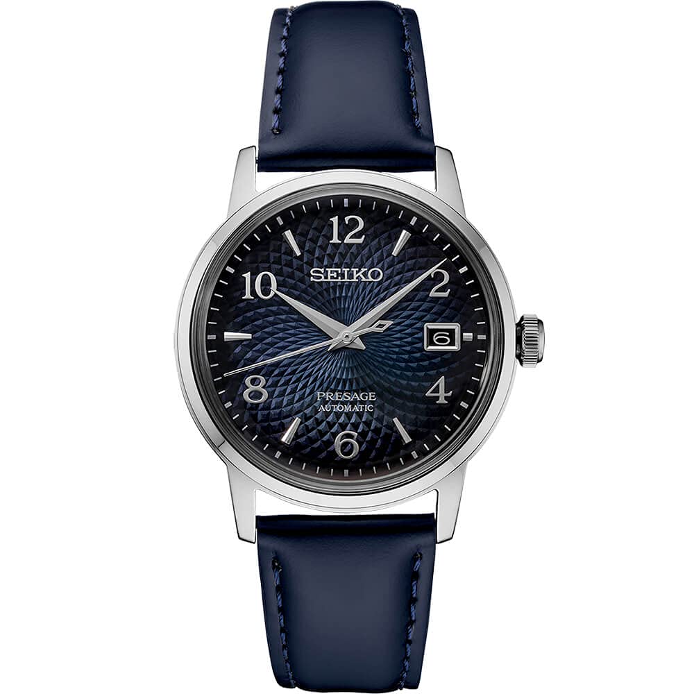 Mua Seiko Presage SPRE43 Navy Blue Leather Automatic Mens Watch trên Amazon  Mỹ chính hãng 2023 | Fado