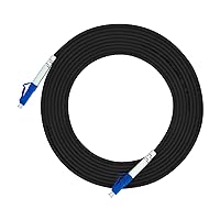 50M LC to LC Outdoor Armored Simplex 9/125 SM Fiber Optic Cable Jumper Optical Patch Cord Singlemode 50Meters 160ft LC-LC