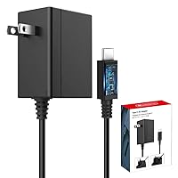 Charger for Nintendo Switch 15V 2.6A PD Fast Charging Support TV Dock AC Power Supply Adapter Compatible with Nintendo Switch & Switch Lite & Switch OLED Wall Charger with USB C Cable 5FT