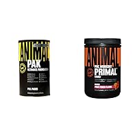 Animal Pak 44 Count Multivitamin Primal Preworkout Powder for Explosive Energy, Focus and Endurance - 17.9 oz