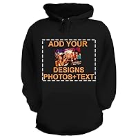 Custom Personalized Men's Hoodie - Printed Image & Text - Your Design Here - Sweatshirt