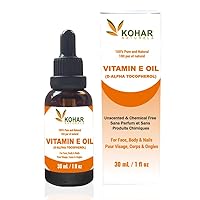 100% Pure Vitamin E Oil 30,000 IU for Skin, Face, Body, Hair & Nail. 30 ml (pack of 1)