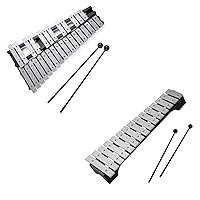 Foldable 30 Note Glockenspiel Xylophone And 15-Note Xylophone Glockenspiel Wooden