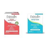Estroven Weight Management for Menopause Relief - 60 Ct. & Sleep Cool for Menopause Relief, 30 Ct, Sleep Support Supplement