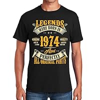 50th Birthday Shirt for Men, Legends were Born in 1974, Vintage 50 Years Old Tee T-Shirt