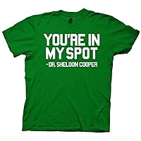 Ripple Junction Big Bang Theory You're in My Spot Adult T-Shirt SM Kelly Green
