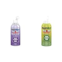 NasaMist All in One Multi Purpose Saline Spray, 6.3 Fl Oz & NasaMist Hypertonic Extra Strength Saline Spray,Green 4.5 fl oz (Pack of 1)