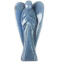 Natural Stone Angel Crystal Angels for Reiki Healing and Crystal Healing Stones Angelite, 3 Inch