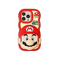 Ultra Thick Soft Case for Apple iPhone 11 iPhone11 3D Cartoon Anime Animation Game Mushroom Red Color Vintage Fun Cool Cute Lovely Adorable Unisex Neutral Kids Girls Boys
