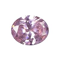 Lab Created Cubic Zirconia Stone, Pink Cubic Zirconia Loose Gem 4.95 Ct Oval Faceted Shape Pink Gemstone for Jewelry B-9807