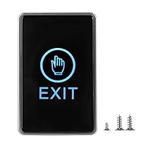 Access Control Switch,Touch Sensor Door Exit Button,Door Release Button,Door Exit Release Button,Switch Touch Sensor Pannel,Premium Material,for Access Control Systems 12V, touch sensor door exit