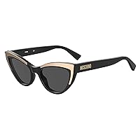 MOSCHINO MOS094/S Black/Dark Grey 53/19/140 women Sunglasses