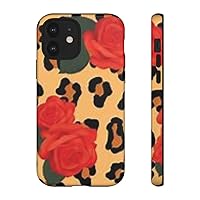Leopard Roses Phone Case iPhone 12 / Matte