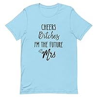 T-Shirt Unisex Humorous Getting Married Drinking Statements Mockeries Hilarious Wedding Ocean Blue