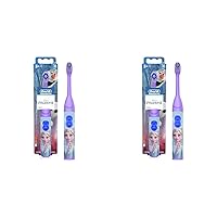 Oral-B Kids Battery Power Electric Toothbrush Featuring Disney's Frozen for Children and Toddlers Age 3+, Soft (Characters May Vary) (Pack of 2)