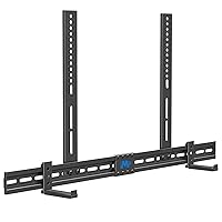 Mounting Dream Soundbar Mount Sound Bar TV Bracket with Holes/Without Holes, Non-Slip Base Holder Extends 3.4