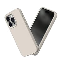 RhinoShield Case Compatible with [iPhone 15 Pro Max] | SolidSuit - Shock Absorbent Slim Design Protective Cover with Premium Matte Finish 3.5M / 11ft Drop Protection - Shell Beige