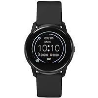 STORM SM1 SMART WATCH SILICON BLACK for men/unisex with fitness tracking, health monitoring, phone notifications, touch display, silicon strap