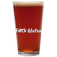 F#Ck Gluten - 16oz Beer Pint Glass Cup