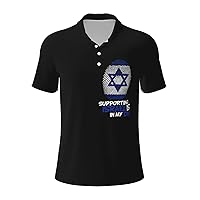 It's in My DNA Israel Men's Polo Shirts Casual T-Shirt for Men