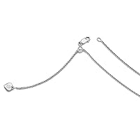 925 Sterling Silver Adjustable Curb Chain Necklace 22 Inch Jewelry Gifts for Women in Silver and 0.9mm 1.5mm