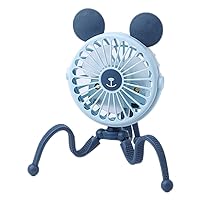Desk Fans, Portable Fan USB Baby Stroller Fan Clip on Fan Mini Tripod Fan for Baby Stroller Car Seat Traveling