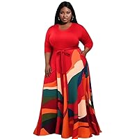 Plus Size Semi Formal Maxi Dresses with Pocket Casual Wrap Knitted Maxi Dresses