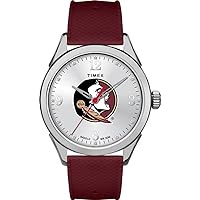 Timex Tribute Women's Collegiate Athena 40mm Watch - Florida State Seminoles with Silicone Strap