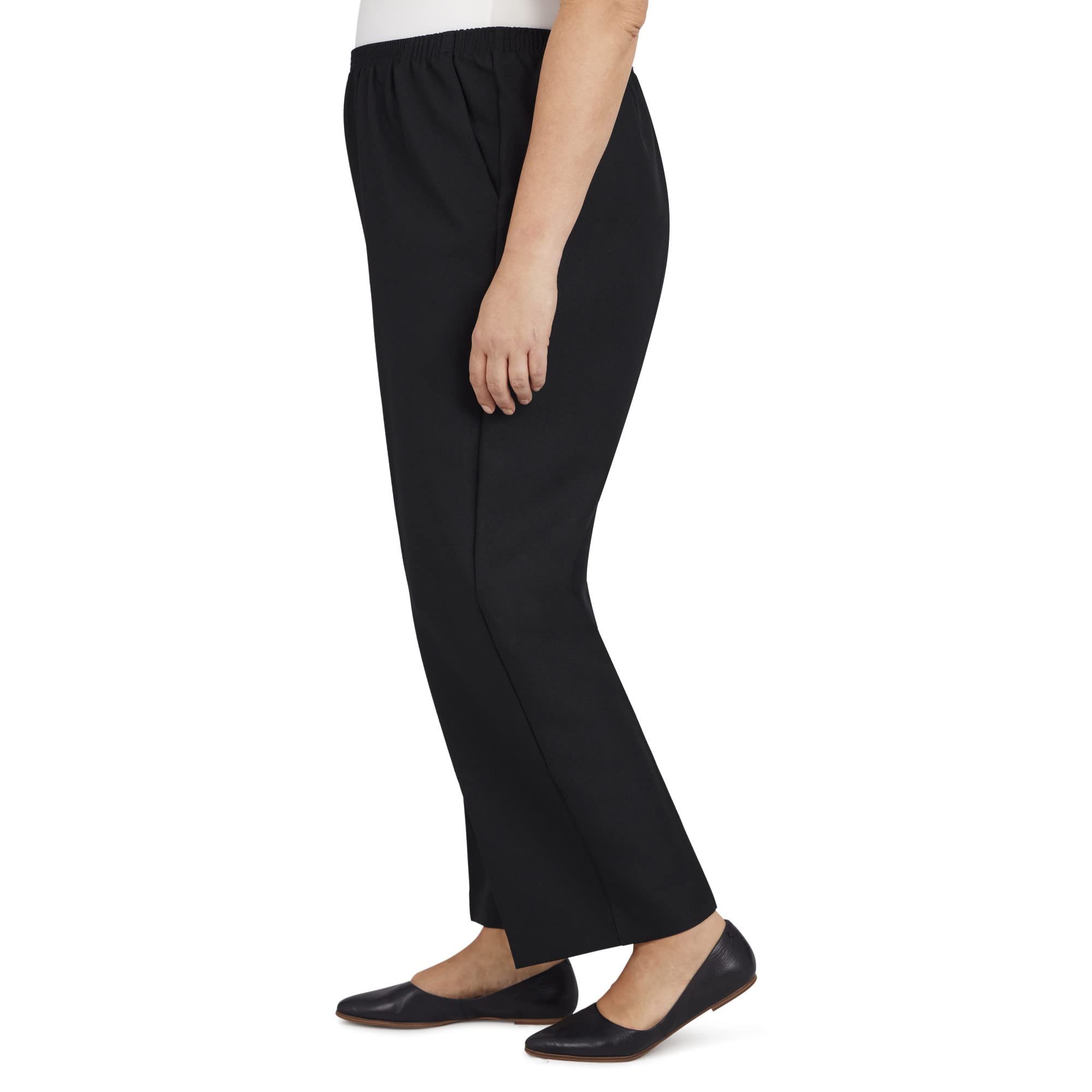 Alfred Dunner Women's Plus-Size Poly Proportioned Medium Pant