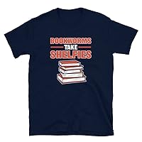 Bookworms Take Shelfies Book Lover Librarian Book Reading T-Shirt