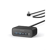 Anker 525 Charging Station, 7-in-1 USB C Power Strip for iphone13/14, 5ft Extension Cord with 3AC,2USB A,2USB C,Max 65W Power Delivery Desktop Accessory for MacBook Pro, Home, Office (Phantom Black)