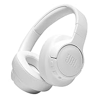 JBL Tune 760NC - Lightweight, Foldable Over-Ear Wireless Headphones with Active Noise Cancellation - White, Medium